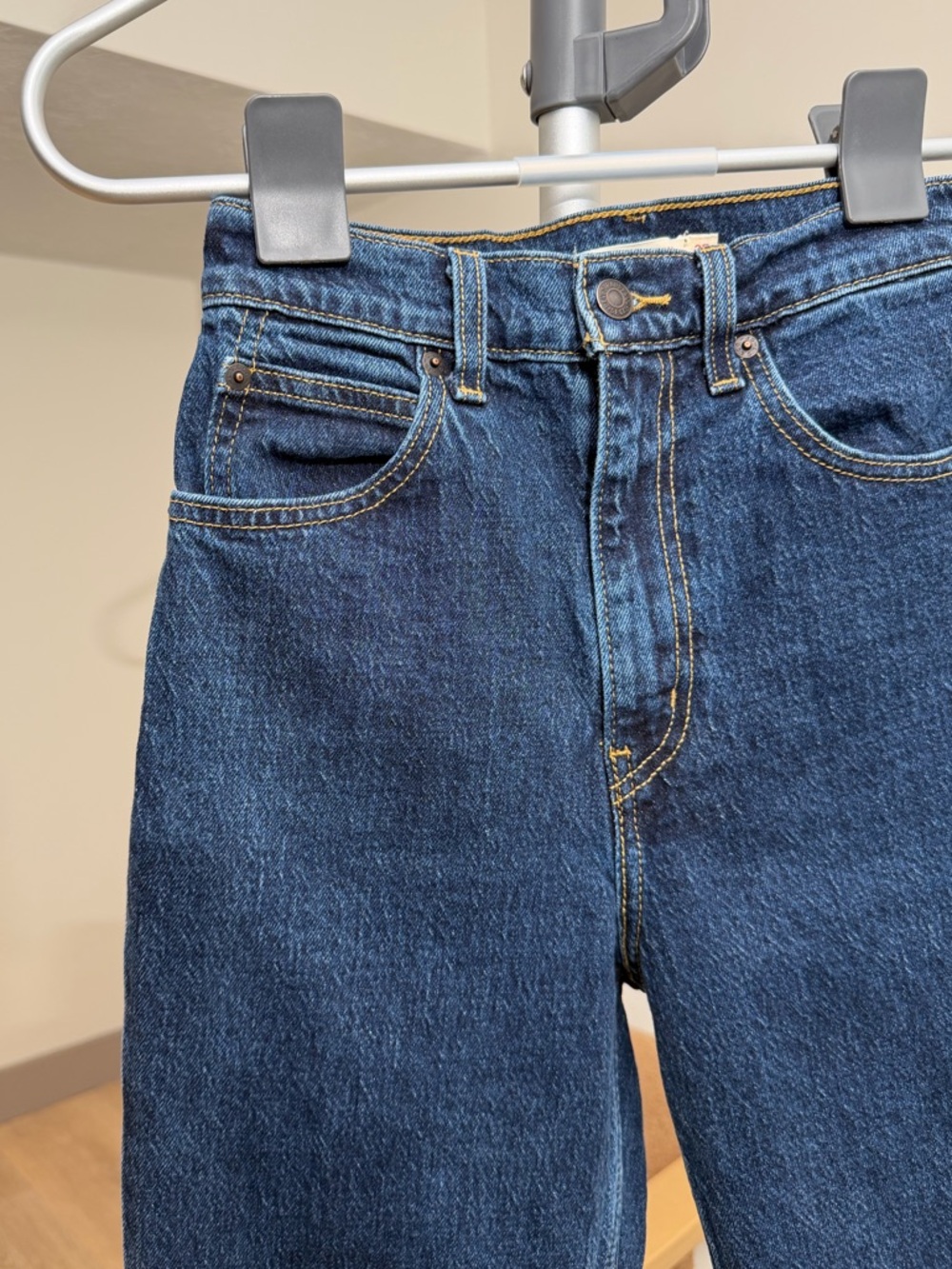 Women’s | Levi’s Premium 70s High Slim Straight Jeans, Dark Wash | Size 25 - Picture 7 of 11